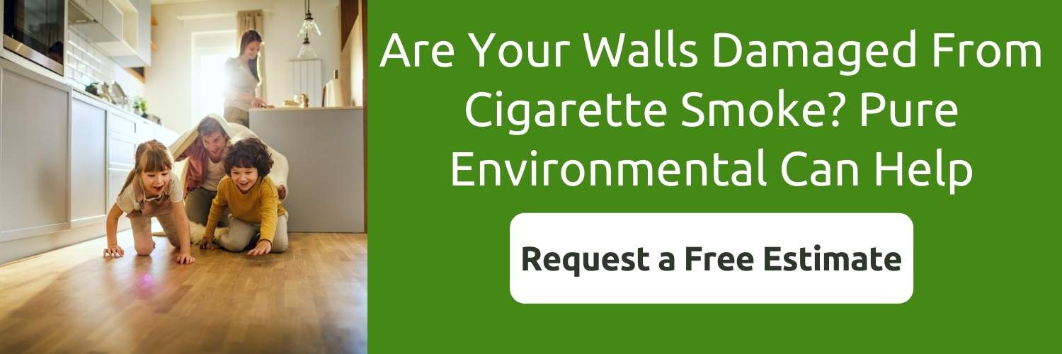 how to clean walls from cigarette smoke