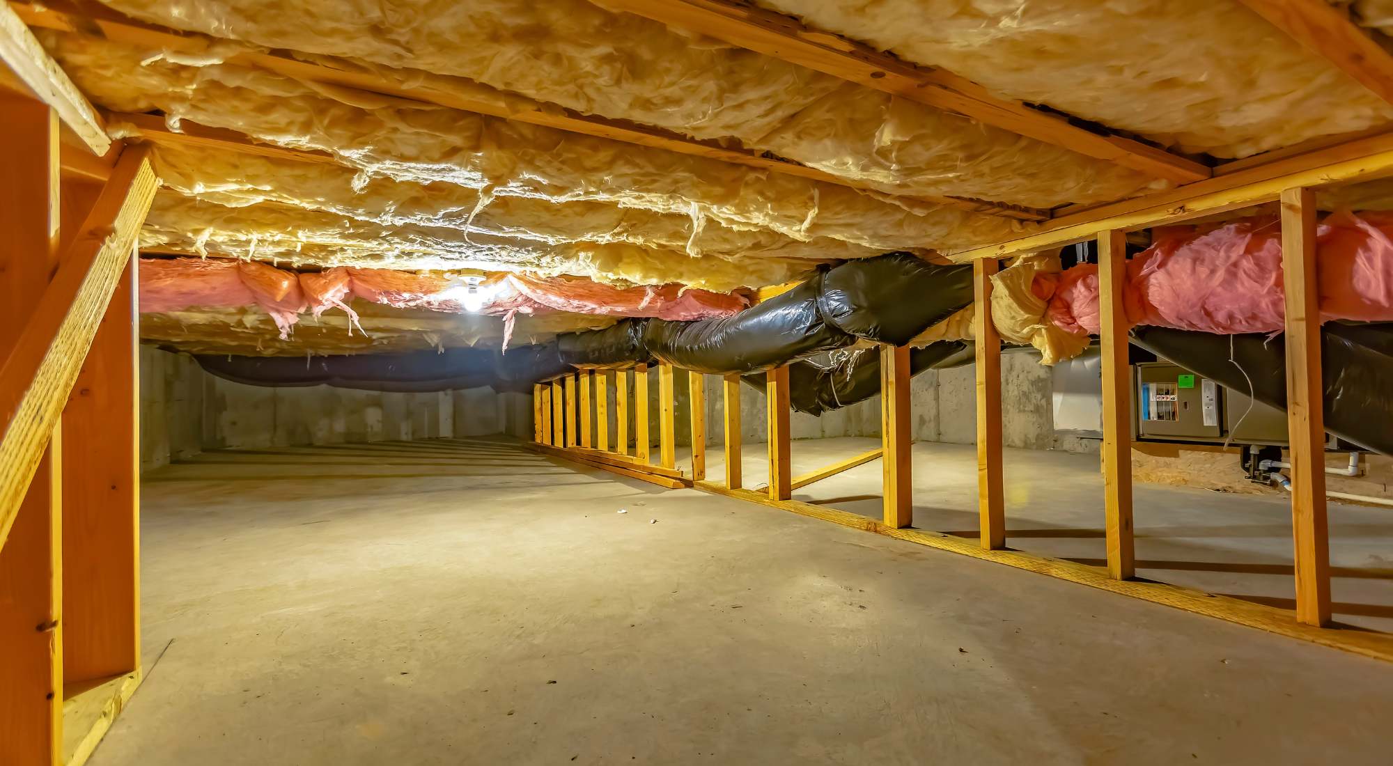 how to clean crawl space